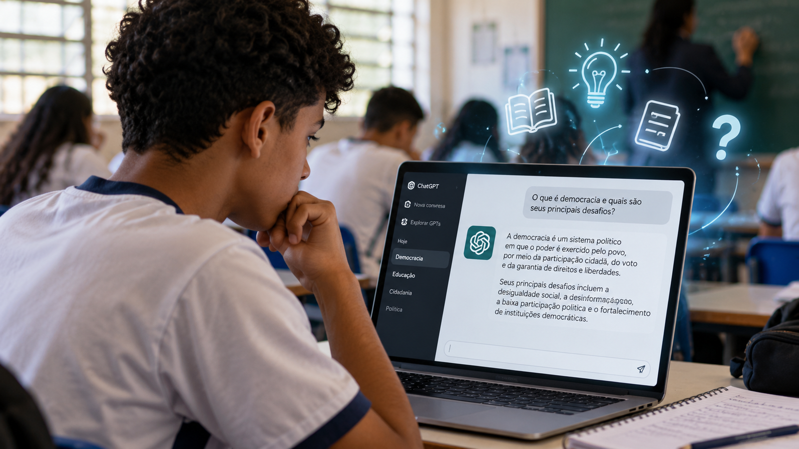 O aluno pergunta, a inteligência artificial responde. Mas quem está aprendendo?